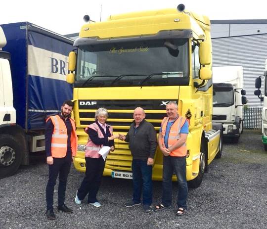DAF Trucks Ireland donate XF to support Chernobyl humanitarian mission)